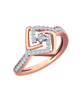 18K Gold & Diamond Ring For Women KRB10349